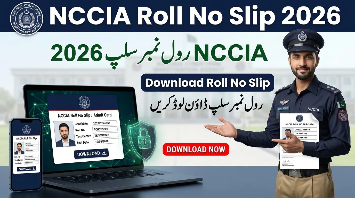 NCCIA Roll No Slip 2026